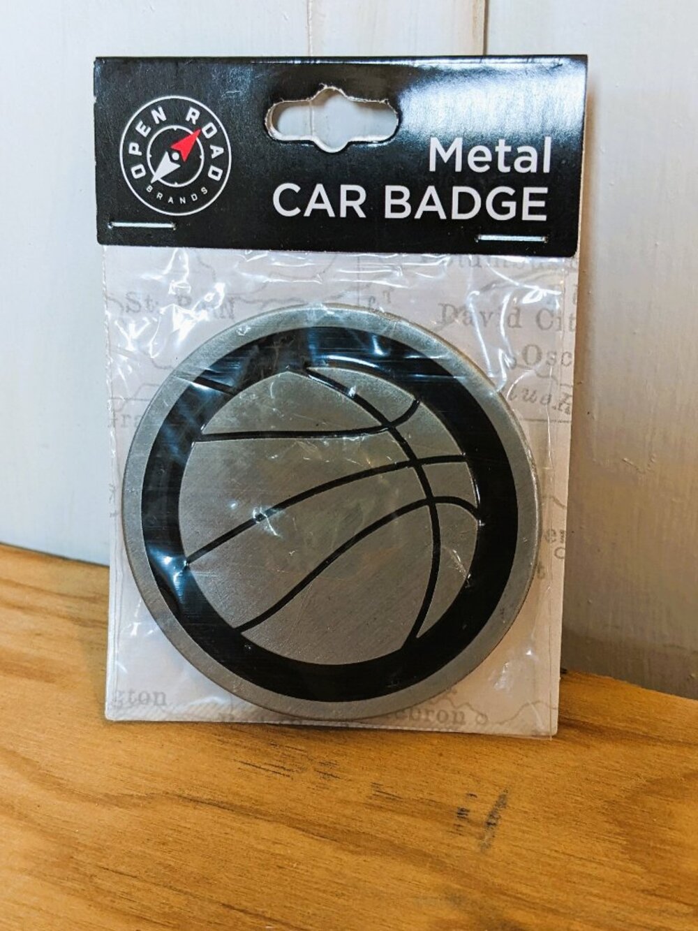Open Road Brands NWT Basketball Metal Car Badge